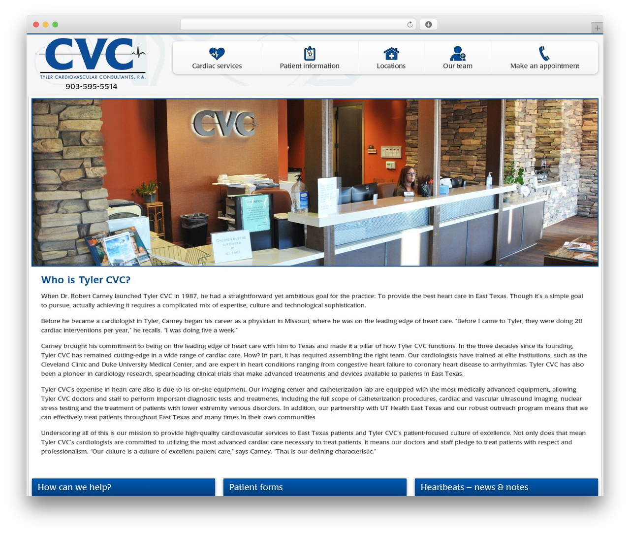 ETMC WordPress theme - tylercvc.com