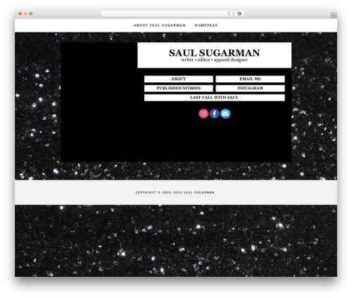 Gallery Pro photography WordPress theme - saulsugarman.com