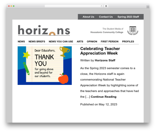 Horizons Theme WordPress theme - housatonichorizons.com