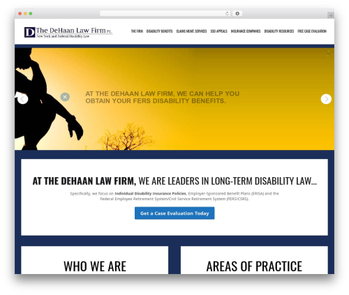 Simplissimo WordPress theme - dehaan-law.com
