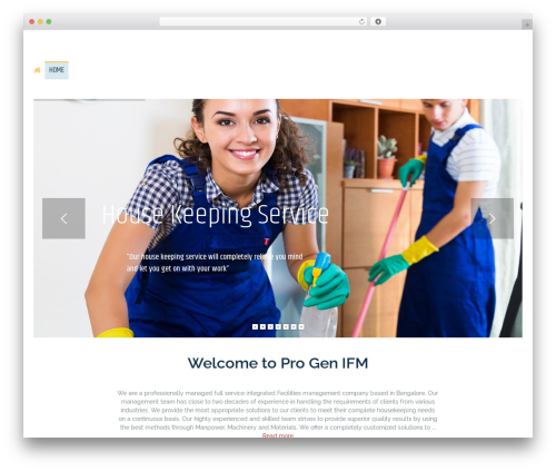 WordPress theme Limpieza Wordpress Theme - progenifm.com