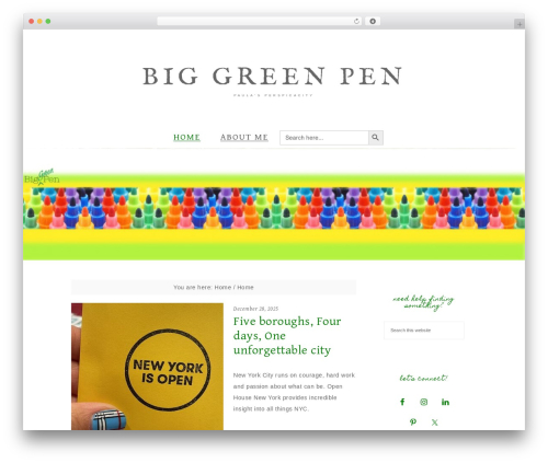 WordPress theme Market Theme - biggreenpen.com