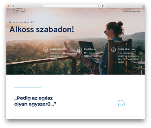 WordPress theme Techstartup - indaline.com
