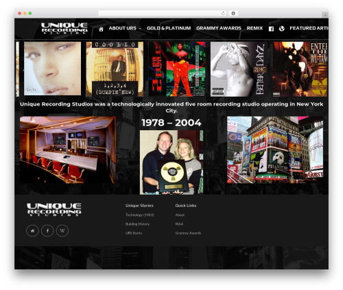 WordPress theme TM 9studio - uniquerecording.com