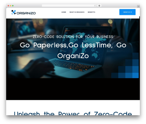 WordPress website theme Webteck - organizo.uk