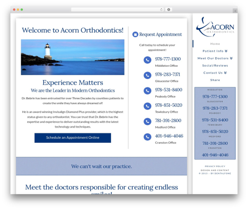 Dfgrid WordPress plugin - acornorthodontics.com