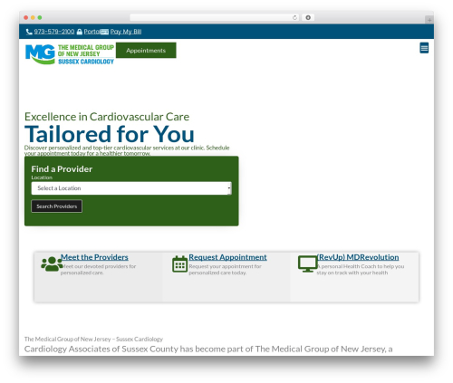 Mypractis WordPress plugin - sussexheart.com