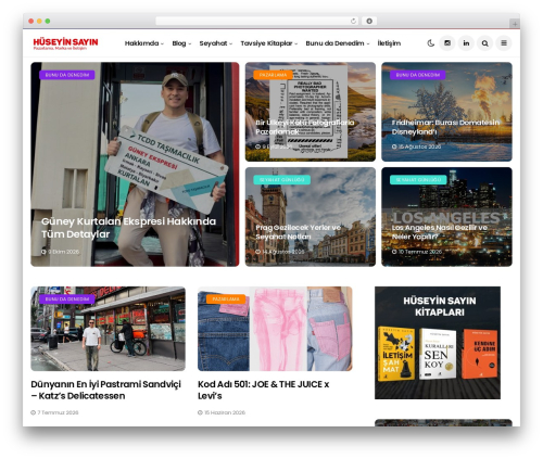 Disto best WordPress theme - huseyinsayin.com