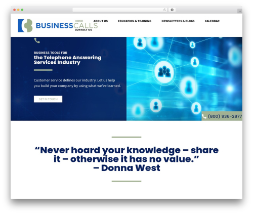Divi theme WordPress - businesscalls.biz