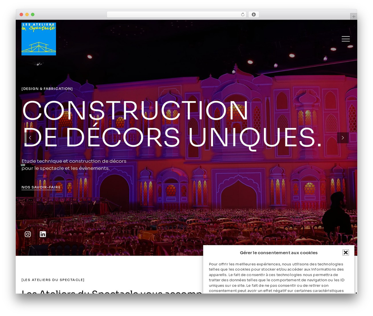 Ponte Child WordPress theme - lesateliersduspectacle.com