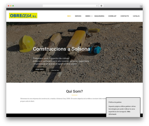 WordPress theme Constro - obrecesa.net