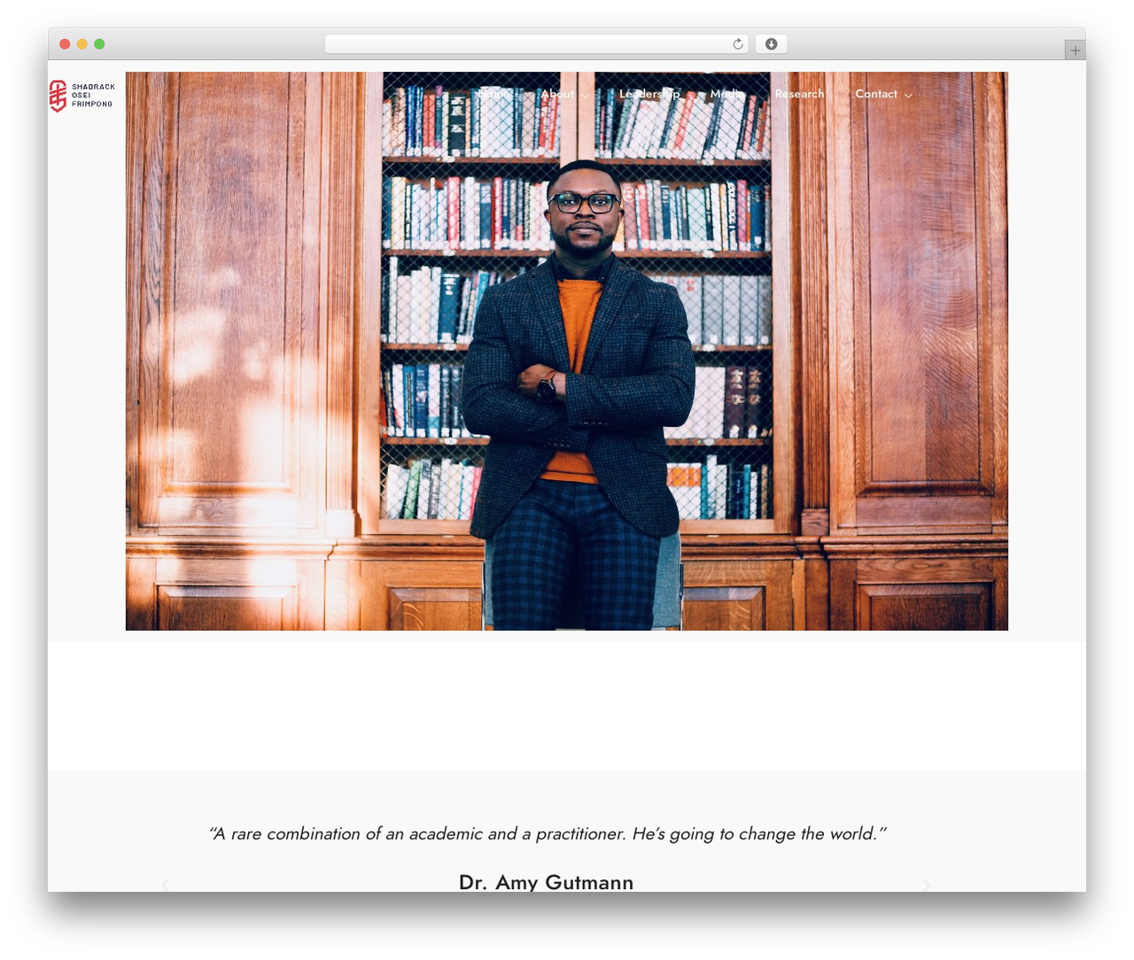 WordPress theme DotLife - shadrackfrimpong.com