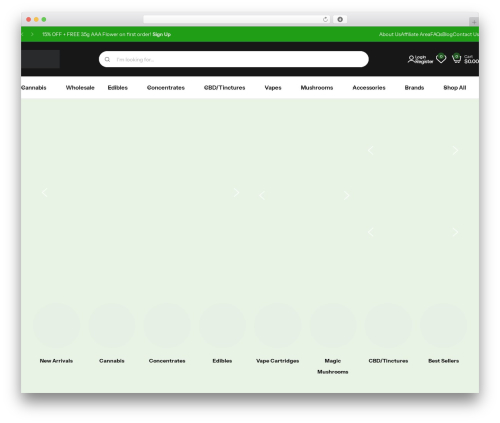 WP theme Glozin - wtfcannabis.io