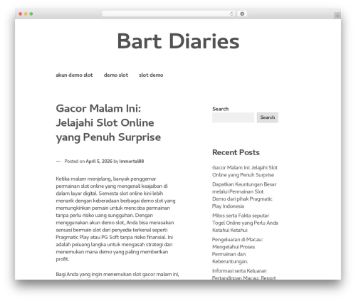 XSimply WordPress theme - bartdiaries.com XSimply WordPress theme - bartdiaries.com