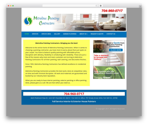 Porto best WordPress theme - metrolinapainting.com