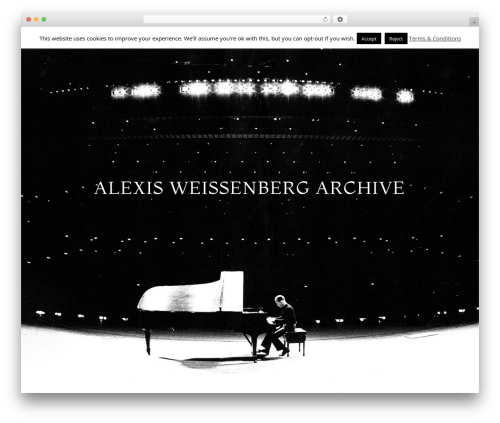 Theme WordPress JamSession - alexisweissenbergarchive.com
