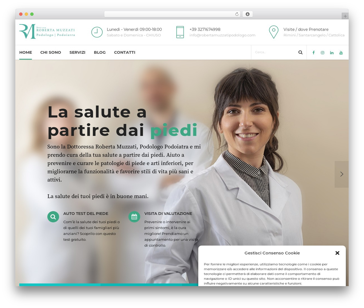 Theme WordPress Medicare - robertamuzzatipodologo.com