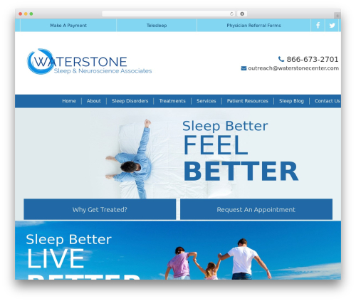 WordPress website theme Malhotra Wordpress Theme - sleepwellmd.com