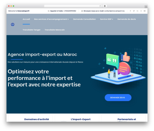 Case theme user WordPress plugin - innovaimport.ma