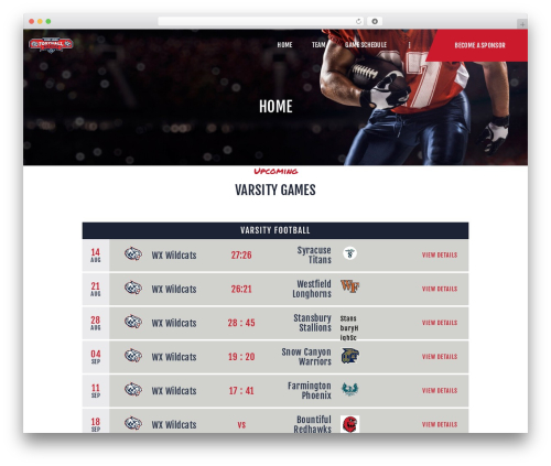Conquerors theme WordPress - wxfootball.com