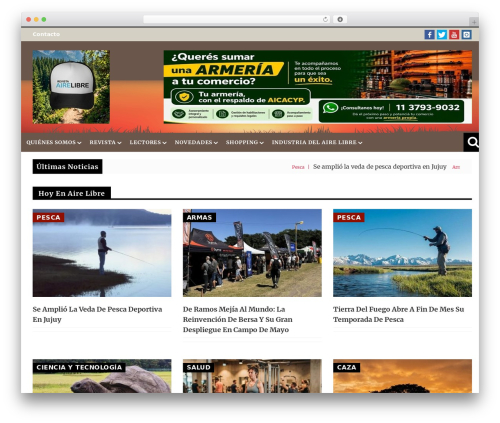 htmag WordPress theme design - revista-airelibre.com
