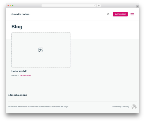 Kandinsky WordPress website theme - 10media.online