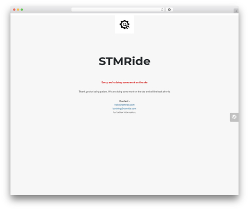 Modernize WordPress theme - stmride.com