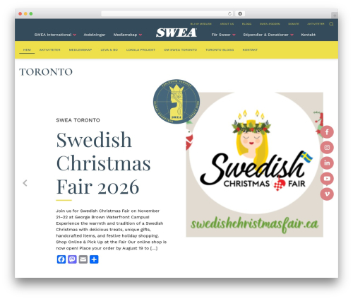 SWEA WordPress theme - toronto.swea.org