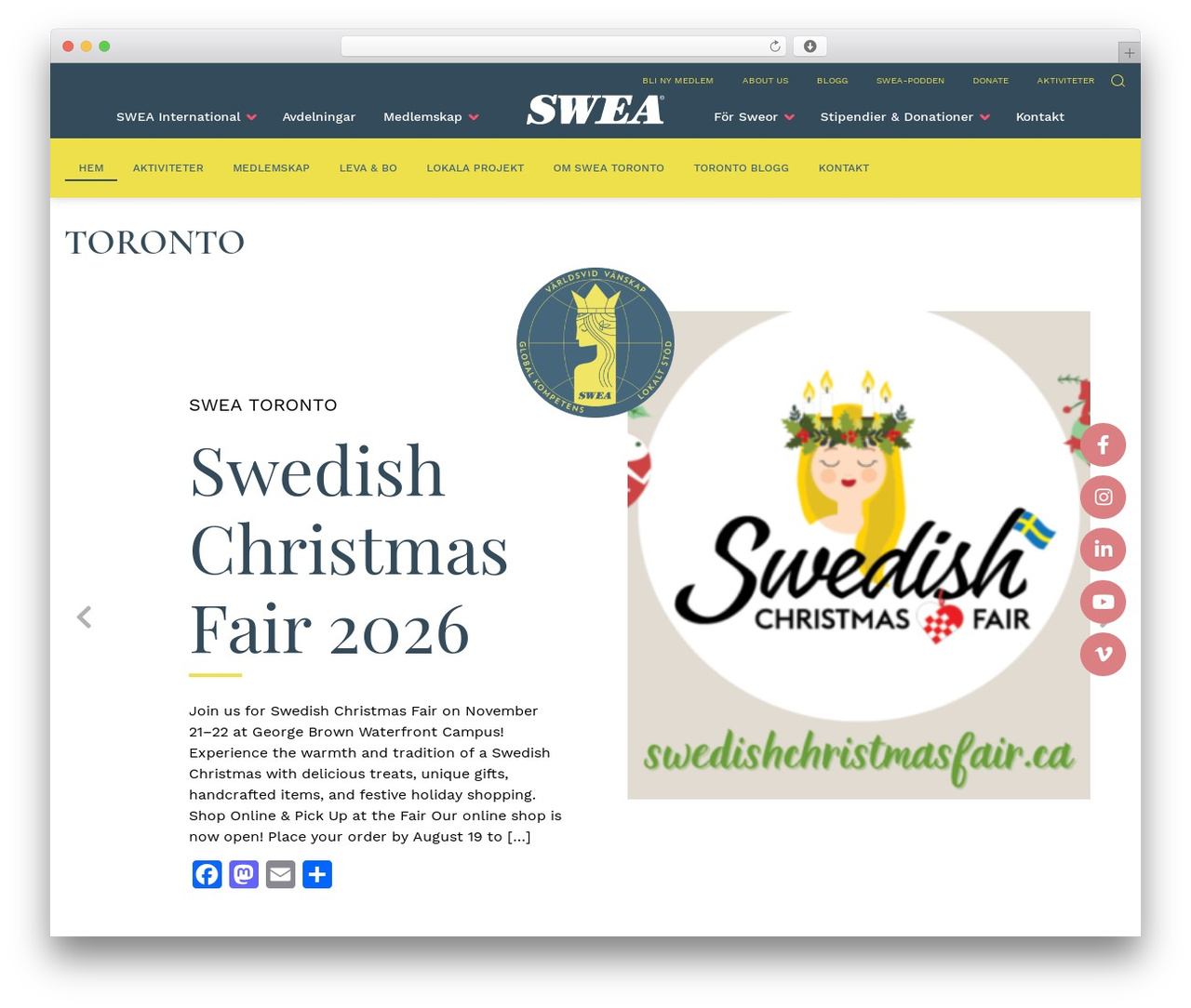 SWEA WordPress theme - toronto.swea.org SWEA WordPress theme - toronto.swea.org