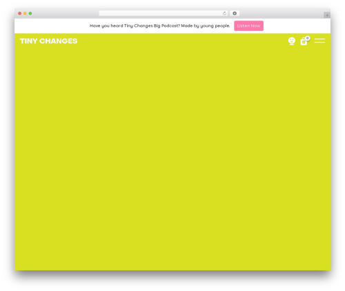 Tiny Changes WordPress theme - tinychanges.com