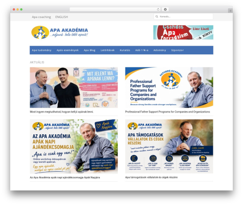 Volt theme WordPress - apaakademia.hu