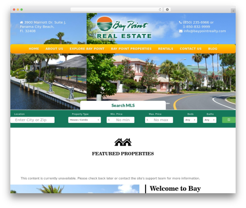 WordPress theme Beaver Builder Theme - baypointrealty.com