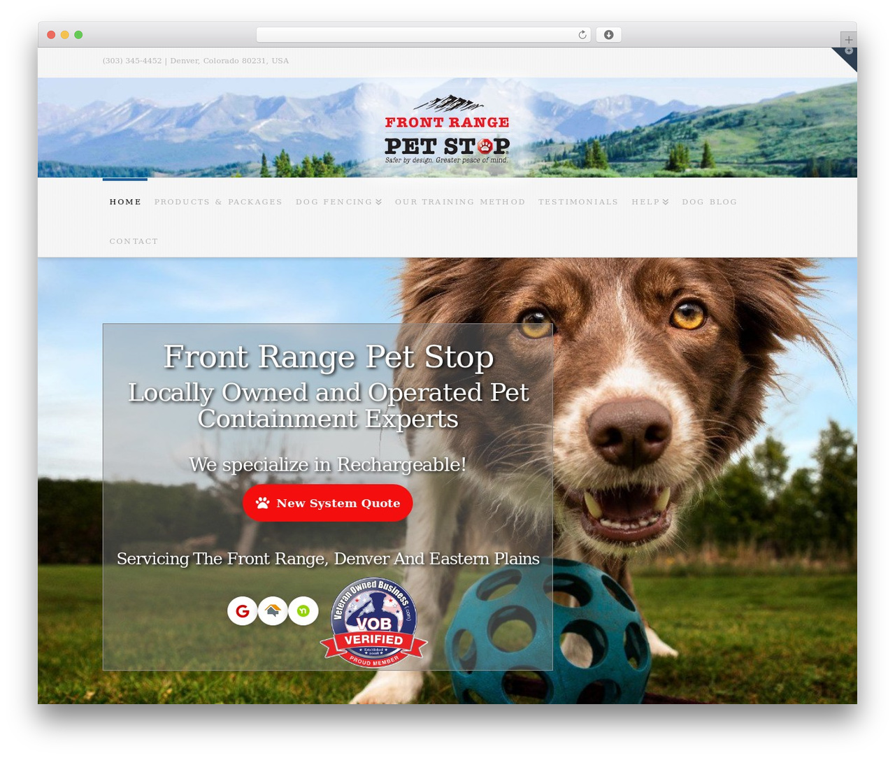 WordPress theme X - frontrangepetstop.com