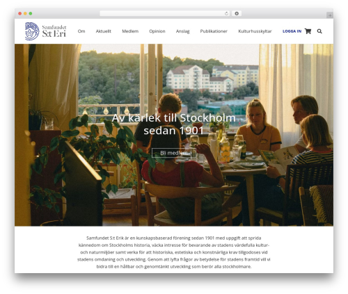 WordPress website theme Zephyr - samfundetsterik.se