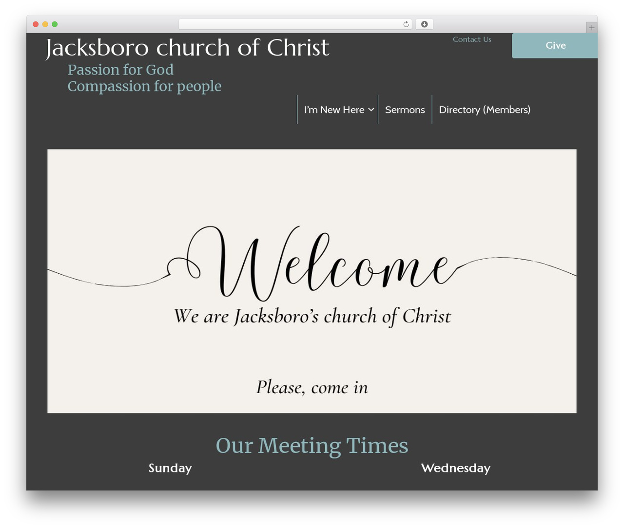 Praise WordPress page theme - jacksborochurch.com