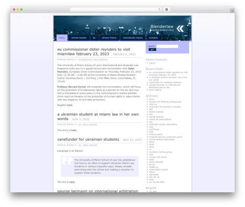 Regulus WordPress theme - blenderlaw.com