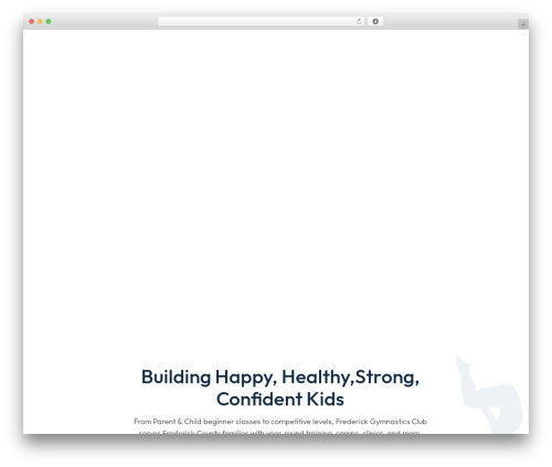 The7 Classic fitness WordPress theme - frederickgymnastics.com