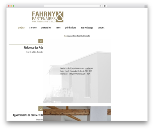 Nox quick search WordPress plugin - fahrny-architectes.ch