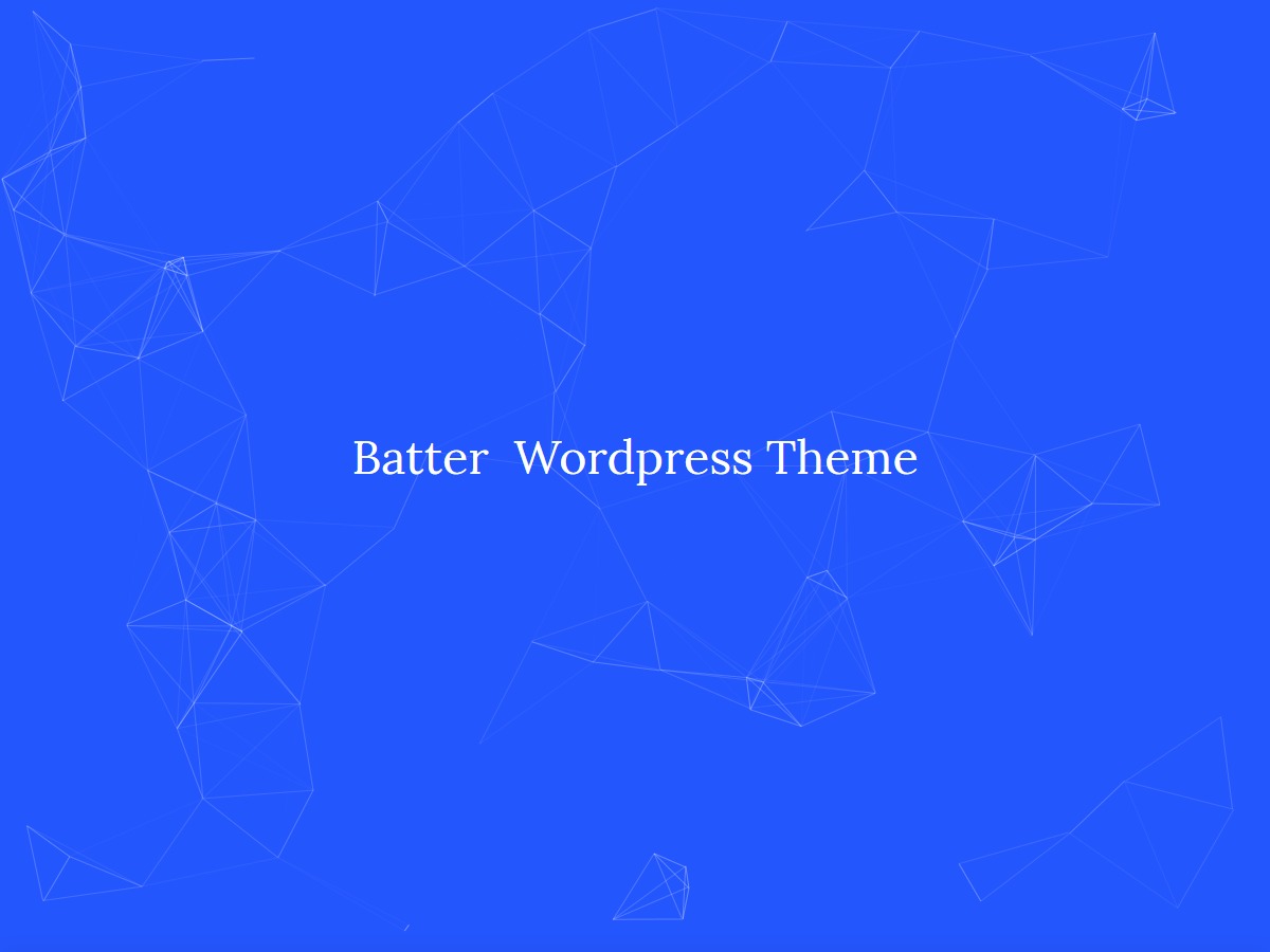 WordPress theme Batter by Sergey J