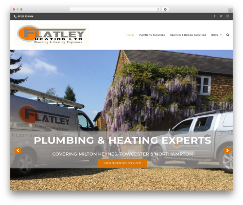 WordPress theme Rooftops - flatleyheating.com