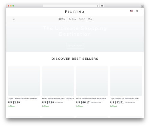 Botticelli WordPress ecommerce theme - fiorina.shop