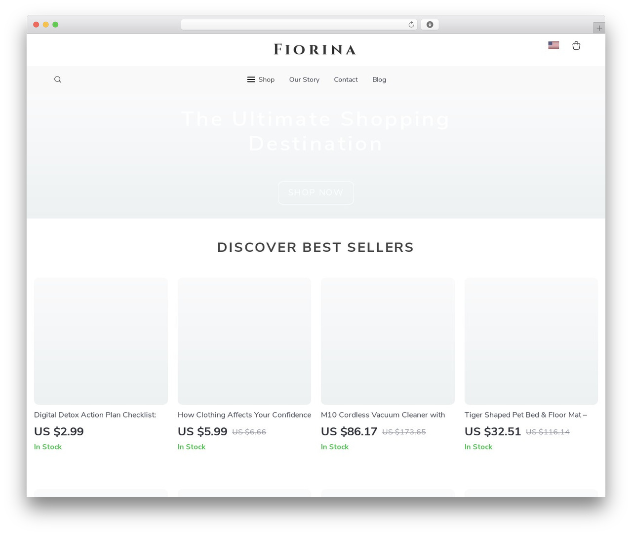 Botticelli WordPress ecommerce theme - fiorina.shop