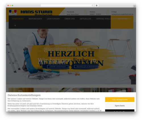 constructo theme WordPress - maler-sturm.de