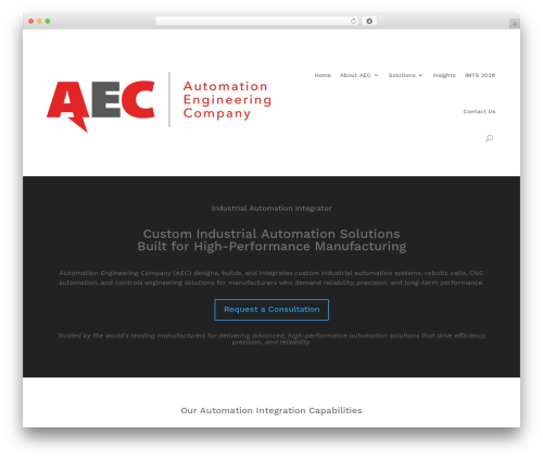 constructo WordPress theme - teamaec.com
