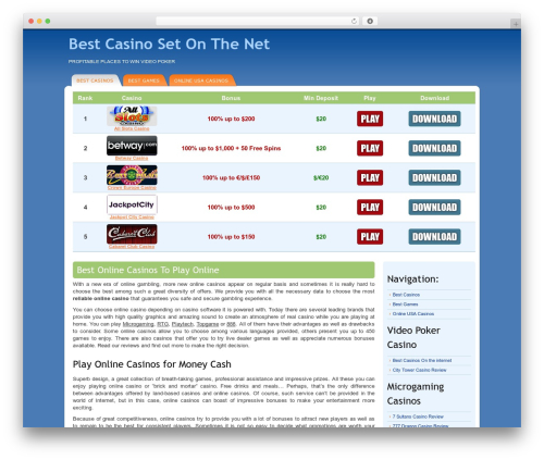 CS theme WordPress - casinoset.net