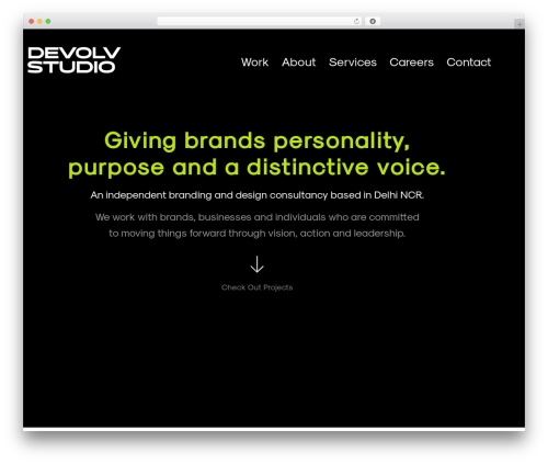 Devolv Studio WordPress theme - devolvstudio.com