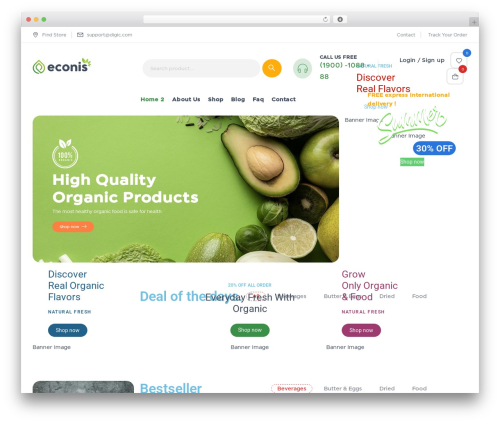 Econis theme WordPress - demo.canhcam.com/econis-myphamlinhlan