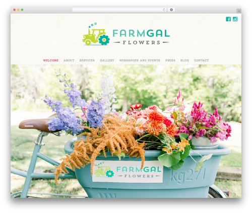 Simple photo feed WordPress plugin - farmgalflowers.com