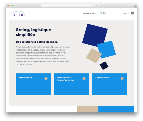 WordPress theme Pomzed Custom Theme - stelog.ch