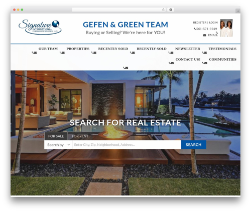 WordPress website theme Base - gefenandgreen.com